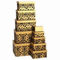 GIFT BOX SET OF 10 GOLD Chinesse design 