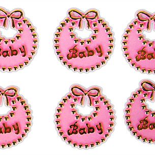 Mini Bib Favours (12) Pink