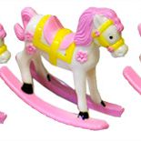Rocking Horse Pink 6pcs