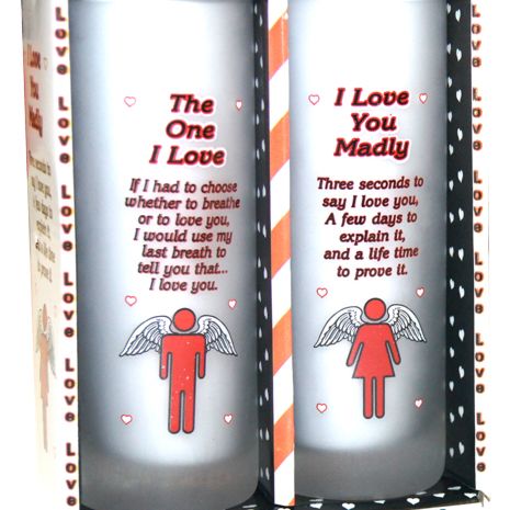 Tall Glasses Valentine 2 in a pack