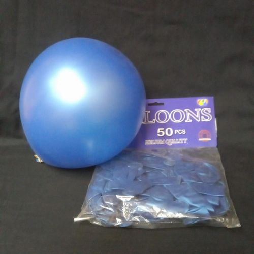BALLOONS BLUE 50PCS
