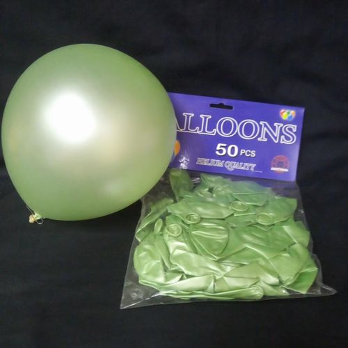 BALLOONS LIGHT GREEN 50PCS