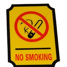 NO SMOKING SIGN EACH