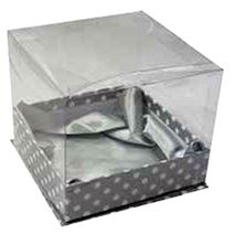 LARGE DISPLAY BOX SILVER DOTTED