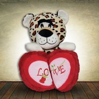 33cm Leopard with Heart Shaped Paws