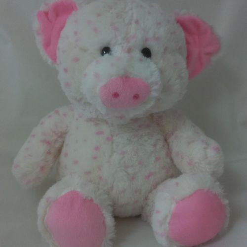 PINK/WHITE TEDDY PIG