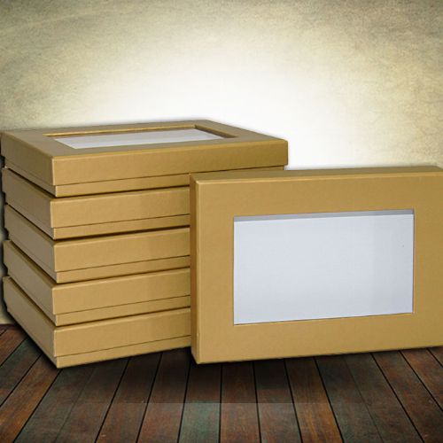 Gift Boxes - Set of 6 (Rectangle) Gold