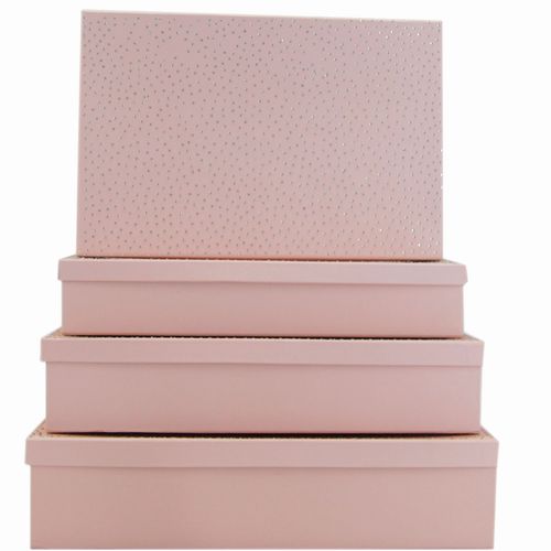 Box Set 4 W/Diamond - Pink