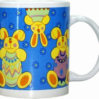 Mug Easter mug Easter Bunny Yellow