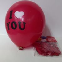 BALLOON ROUND I LOVE YOU RED