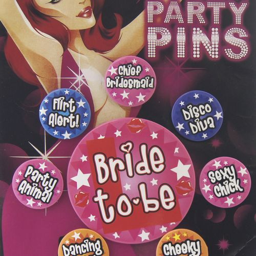Bachelorette Party Pins 8 pcs