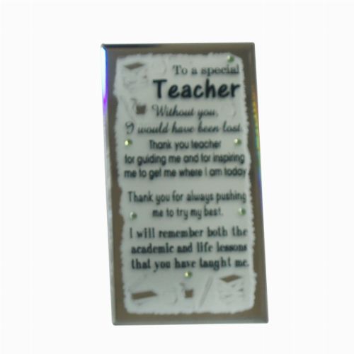 Glass Plaque Special Teacher