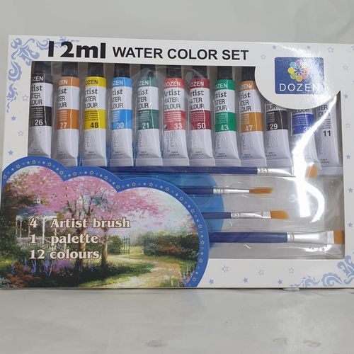 WATER COLOUR STE W/BRUSHES 17PCS