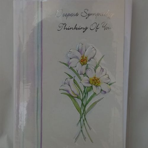 GREETING CARDS  SYMPATHY   5'S