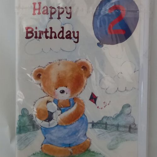HAPPY BIRTHDAY 2 YEARS GREETING CARDS 5'S 