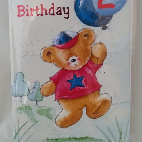 HAPPY BIRTHDAY 2 YEARS GREETING CARDS 5'S 