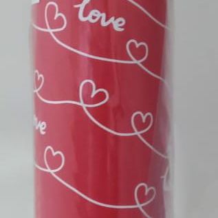GIFTWRAP LOVE WITH WHITE HEARTS