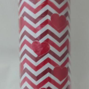 GIFTWRAP RED HEARTS