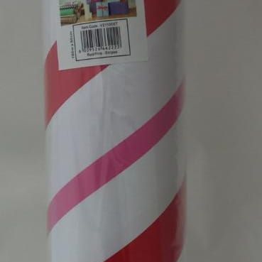 GIFTWRAP RED/PINK/WHITE STRIPES