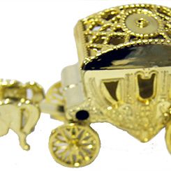 Wedding Carriage Gold  EACH