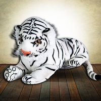 Laying White Tiger - 26cm