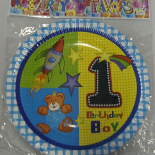 Birthday Boy Party plates 6 in a Pack