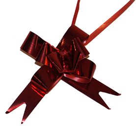 BUTTERFLY PULL BOWS 10PCS RED