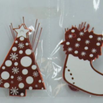 Xmas red Tags Pack of 24