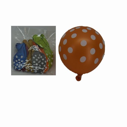 Balloons Global Printed Dotted 12 Pcs