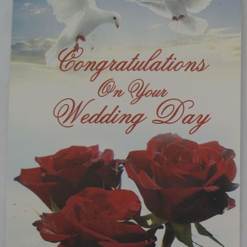 Wedding Cards 5'S CONGRATS ON YOUR WEDDING DAY