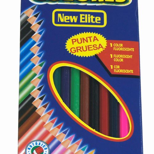 12 long pencil colours