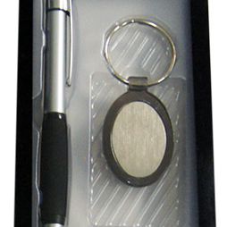 Pen with Keyring Black