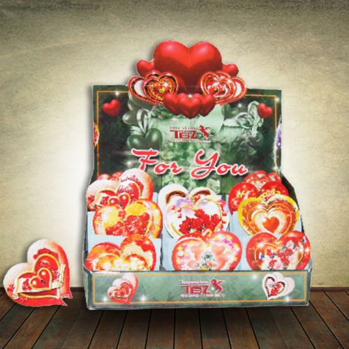 Mini Heart Shape Love Tags - 144 Piece per Box