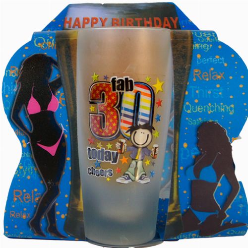 Beer Birthday Glass