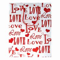 Medium Valentines bag RD/WT Love