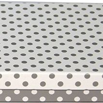 GIFT BOX WITH DOTS SILVER/WHITE