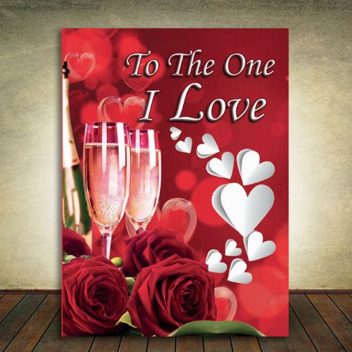 X-Large Valentine's Card - To the One I Love