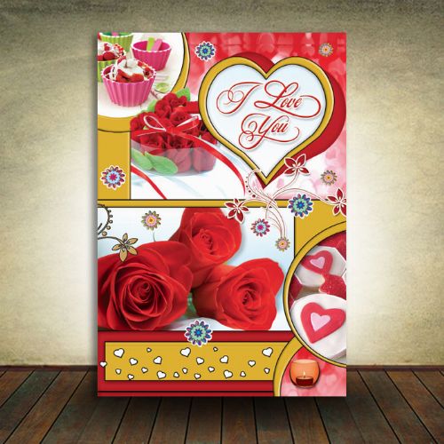Valentine's Cards - 5 in a Pack - I Love You