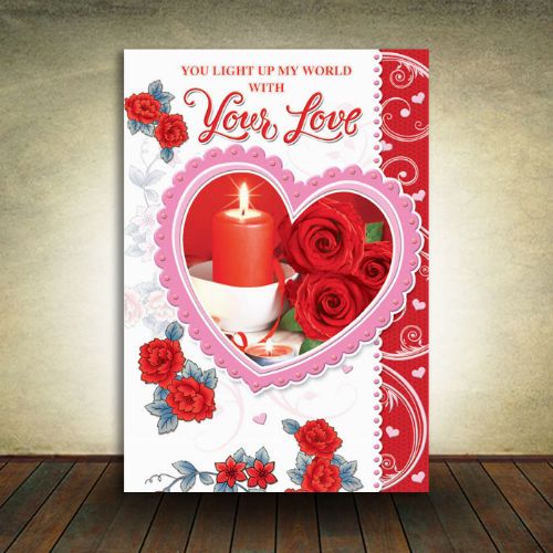 Valentine's Cards - 5 in a Pack - You Light up