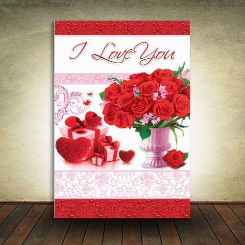 Valentine's Cards 5 in a Pack - I Love You