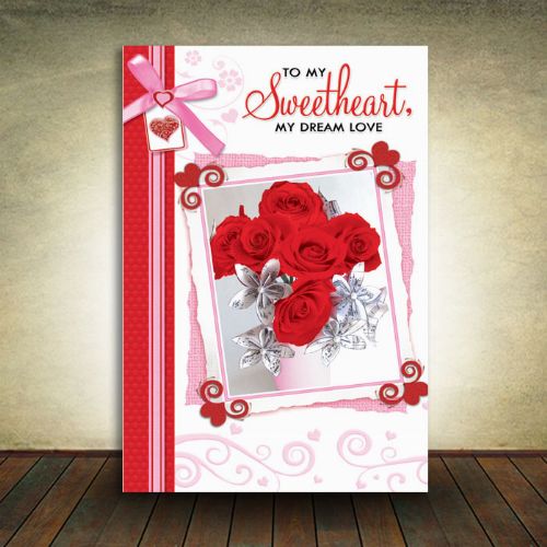 Valentine's Cards 5 in a Pack - to my sweetheart