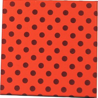 GIFTBOX RED WITH DOTS