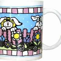 Mug Easter mug Bunny White