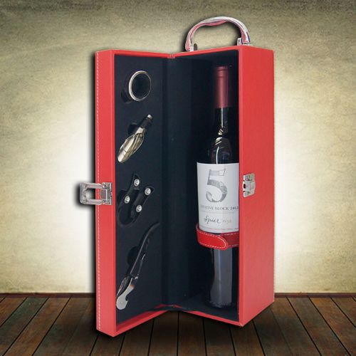 Wine Gift Box - 5 Piece - Red