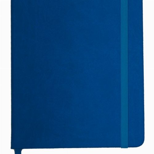 NOTEBOOK A5 W/ ELASTIC  PU COVER SKY BLUE