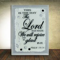 Small Glass Mirror Plaque - This is the Day