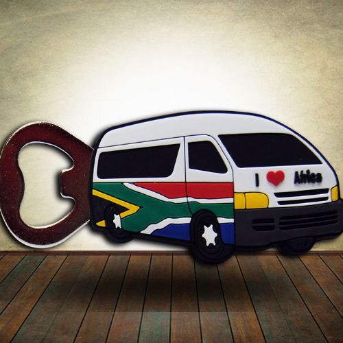 South African Taxi Magnetic Bottle Opener - Rubber
