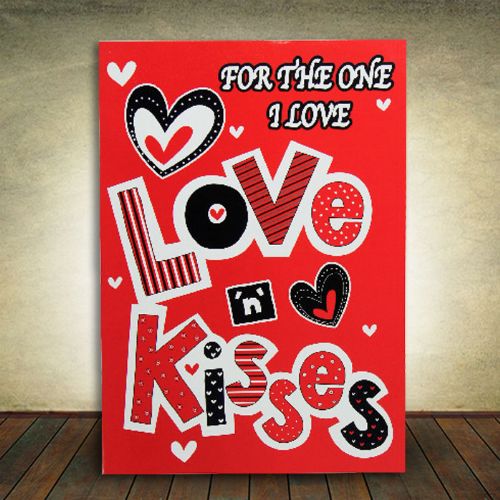 Jumbo Valentine's Card - For the one I Love