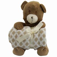 Teddy with Blanket Brown 