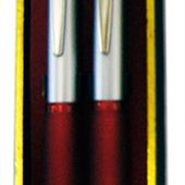 Double Pen Set Red/Silver